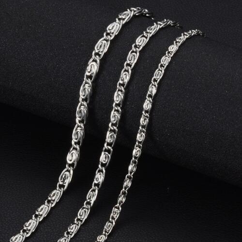 316 Stainless Steel Chain Necklace and Bracelet DIY Jewelry Findings Multi Sizes with Lobster Claw Clasps S-006