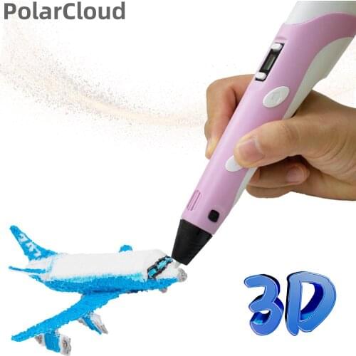 3D Printing Pen 3D Pen 4D printer pens PLA Filament LED Screen Scribble 3D-Pen Birthday Gift Educational Toys For Kids