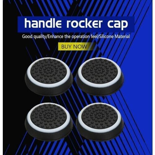 4PCS Thumb Stick Grips Caps For PS4 Pro Slim Silicone Analog Thumbstick Grips Cover For Xbox PS3 PS4 Accessories