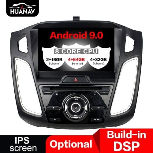 DSP Android 9.0 Car GPS Navigation DVD Player For Ford Focus 2015-2018 audio auto stereo Headunit multimedia radio recorder navi