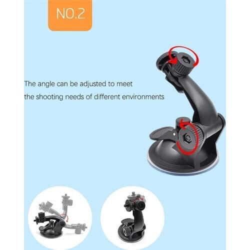 Car Glass Suction Cup Holder 180° Adjustable Desktop Stand Mount Bracket for Insta360 ONE X2/EVO Camera Suction Cup Holder