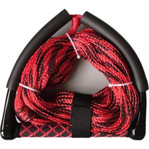 Safety Surfing Acces 1000kg 23 Meters 10mm Water Ski Wakeboard Rope with Handle Grip for Leash Knee Boarding Wakeboard leash