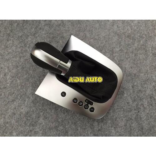 Black Stitch AT Gear Shift Knob Lever Cover For VW Golf 6 MK6 Jetta MK6