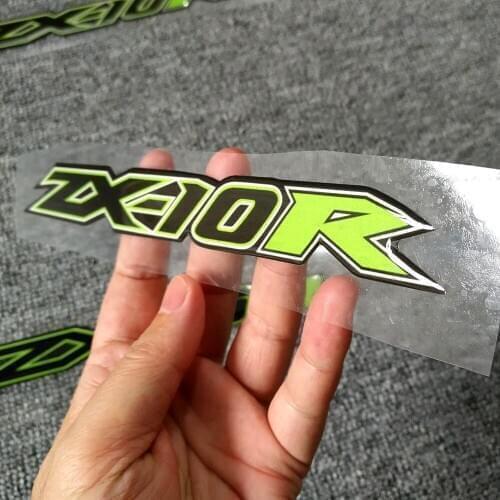 Emblem Badge Logo For Kawasaki Ninja ZX-10R ZX10R ZX 10R Tank Pad Fairing Knee TankPads Stickers 2016 2017 2018 2019 2020