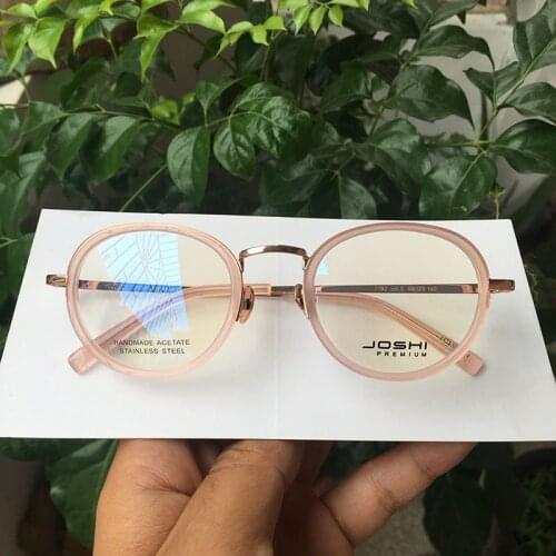 Urban Fashion Acetate Glasses Frames Women Pink