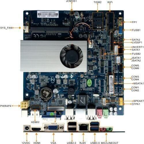 I5 industrial control new main board i5-4202y POS machine