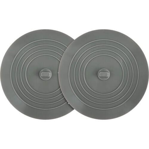 JFBL Hot 2 Pack Bathtub Stopper, 6 Inches Large Silicone Tub Stopper, Flat Suction Drain Covers, Bath Plug for Tub, Kitchens, Ba