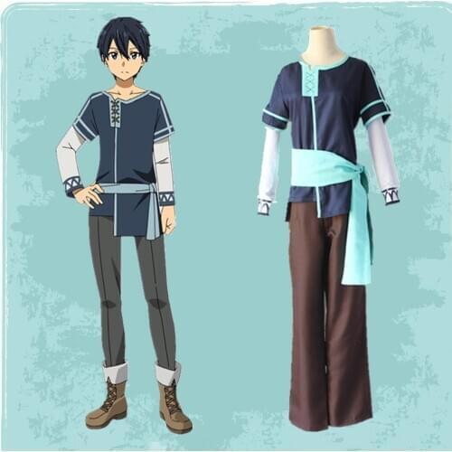 Anime Sword Art Online: Alicization Cosplay Costume Kazuto Kirigaya Uniform Cosplay Costume Halloween Christmas Party Kirito