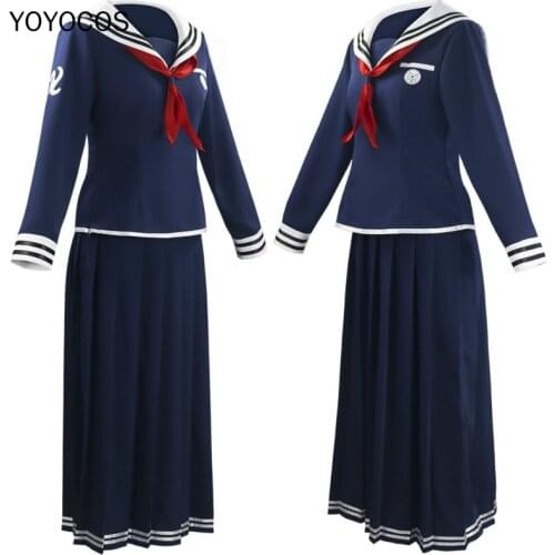 YOYOCOS Danganronpa: Trigger Happy Havoc Toko Fukawa Costume Halloween Costume JK Uniform Sailor Dress Up Top Cutey Skirt