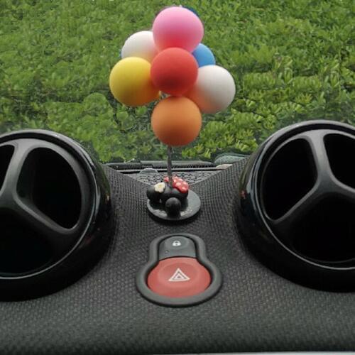 Car Colorful Balloon Ornament Pendant Interior Dashboard Decoration For Smart 451 453 fortwo forfour Mini Cooper JCW Accessories