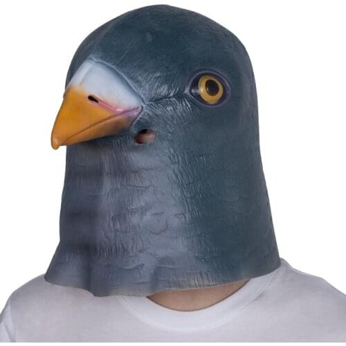 Dove Mask Lifelike Pigeon Latex Masks Halloween Animal Cosplay Party Costume Props