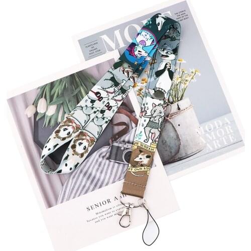 MD713 DMLSKY Cartoon Mouse Strap Necklace for keys Lanyard for ID Card Pass Gym Mobile Phone USB badge