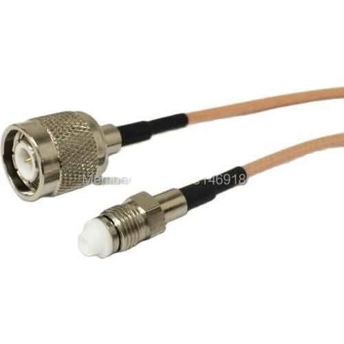 New TNC Male Plug Switch FME Female Jack RF coaxial cable adapter RG316 Wholesale Fast Ship 15CM 6"