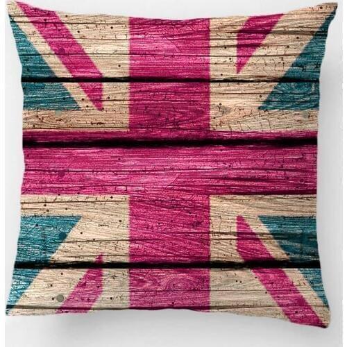 Awesome Cool Trendy Old Wood Grunge U.K. Flag Wedding Decorative Cushion Cover Pillow Case Customize Gift For Sofa Pillowcase