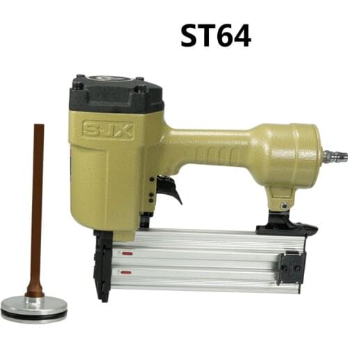 High Quality ST64 T-type Industrial Pneumatic Nail Gun Air Stapler Gun Pneumatic Nailer Gun 18-64mm Suit for Trunking/Concrete