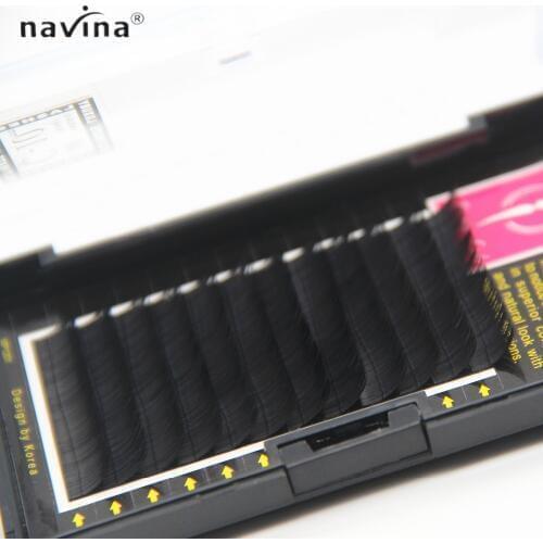 Navina Ultimate Luxury False Eyelash Thick and Soft Natural Mink Lashes Black Material JBCD Curl 0.07/0.12/0.15 Fake Eyelash