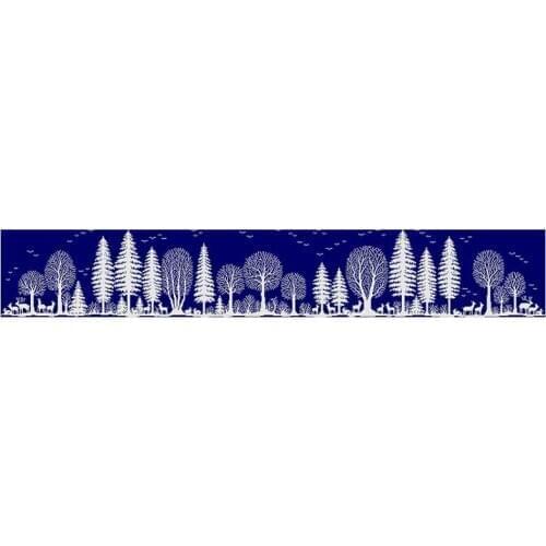 Silver Forest scenery Counted Cross Stitch 11CT 14CT DIY wholesale Chinese Cross Stitch Kits Embroidery Needlework Sets