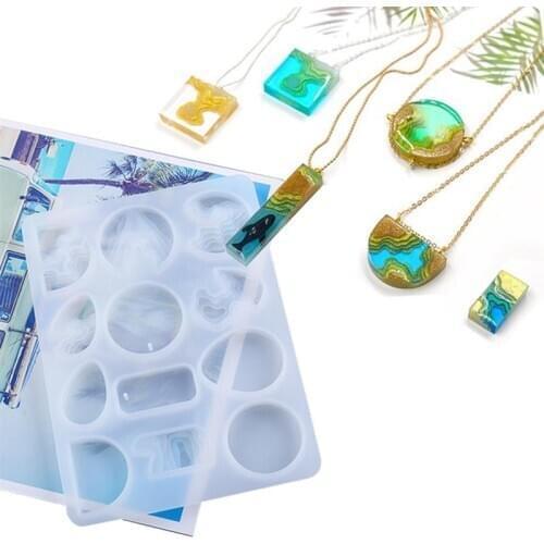 Earrings Pendant Resin Mold Epoxy Resin DIY Key Chain Charm Mold Casting Mold Silicone Molds Jewelry Making Tools