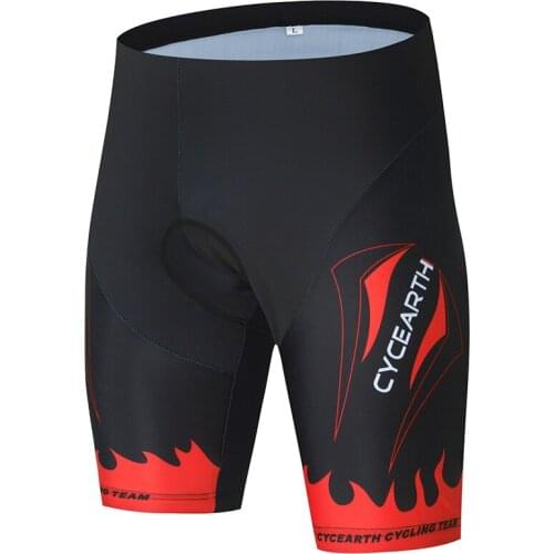 Cycearth Men Bib Shorts Men Cycling Cool Padded Cycling MTB Shorts Summer Road Ciclismo Race Bicycle Bottom Asian Size