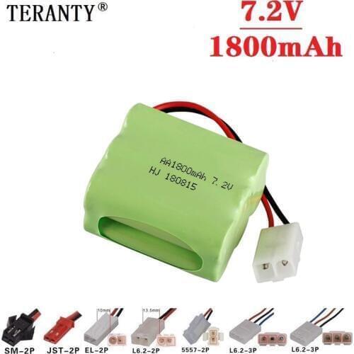 T Model ) 7.2v 1800mah NiMH Battery For Rc toys Car Tanks Train RC Robot RC Boat Gun Ni-MH AA 700mah 7.2v Rechargeable Battery
