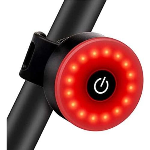 Bike Tail Light Sport LED Rear Bike Light USB Rechargeable IPX5 Waterproof Helmet Backpack LED Lamp with USB Charging Cable
