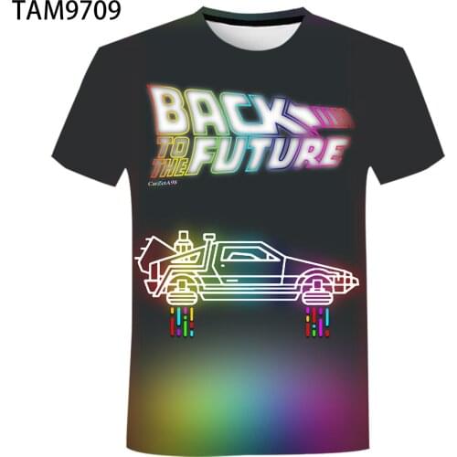 Back To The Future New Sci-fi Movie image 3D Printing/Boys and Girls T-Shirts/0 Collar Clothing