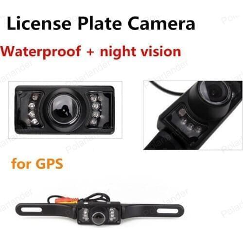 Wholesale Waterproof License Plate Frame night vision Car Rear View Reversing Camera 2.4G Wireless for GPS
