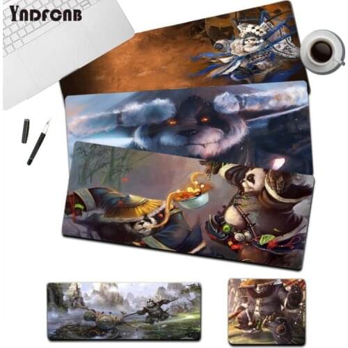 YNDFCNB World of Warcraft Pandaren large gaming mousepad L XL XXL gamer mouse pad Size for mouse pad Keyboard Deak Mat for Cs Go