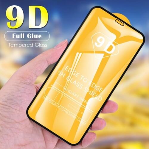 9D Tempered Glass Screen Protector For iPhone 12 mini 11 Pro XS Max X XR 8 7 6 6S Plus Full Cover Protective Film