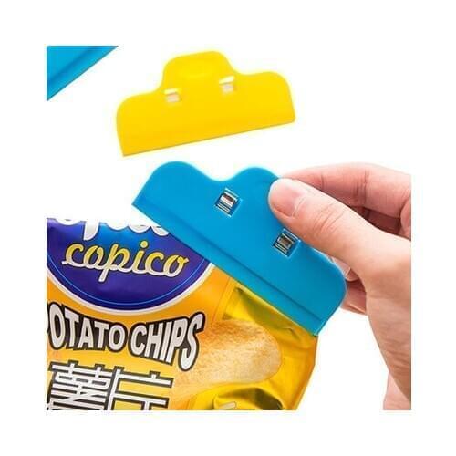 1pcs Seal Clip Food Storage Bag Fresh Keeping Sealer Clamp Plastic Helper Food Saver Travel Kitchen Gadgets Random color