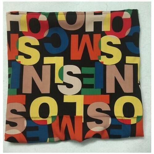 100x140cm Smoothly Colorful English Letters Printed Rayon Fabric Viscose Smooth Soft Fabric Summer Shirt Baby Cloth Dress pajama