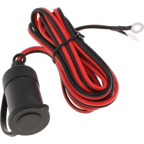 12V Car Motor Female Cigarette Cigar Lighter Adapter Socket Plug Outlet 2 M