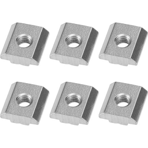 6pcs Stainless Steel Kayak Track Adapter Nut Hardware Kayak Accessories Kayak Alloy Rails Kayak Chair Swimming Pool Accessories