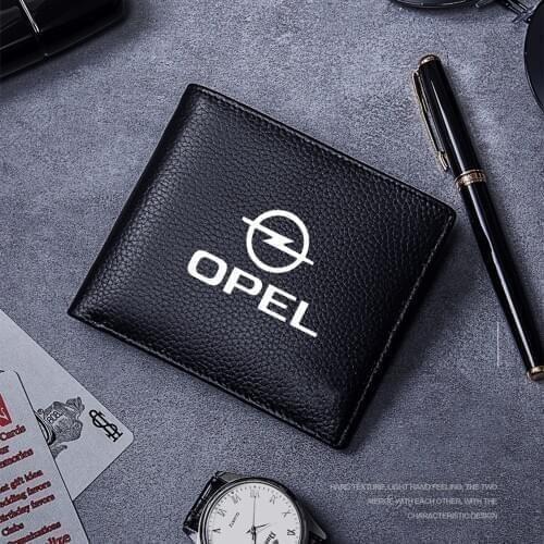Car leather wallet Card package For opel astra h j k g vectra b c zafira b corsa c d mokka vivaro