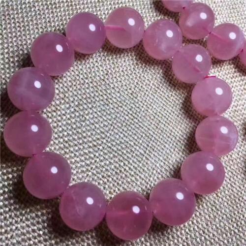 Natural Quartz Mozambique Crystal Round Beads Bracelet AAA 15mm