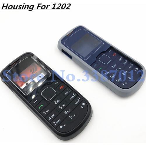 For Nokia 1202 Housing Case Cover Front Frame+keypads+Battery Cover