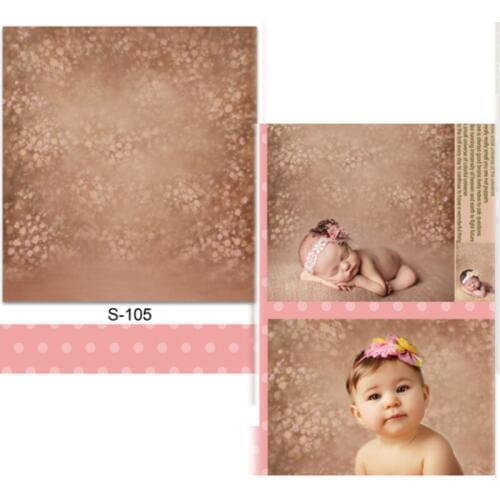DAWNKNOW Flower Vinyl Photography Background For Newborn Floral Polyester Backdrop For Baby Photo Studio Props S105