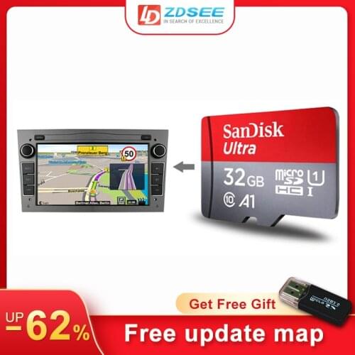32GB GPS Sygic map for opel Vauxhall Astra car radio android Navigation Maps free update micro SD card Europe spain middle east