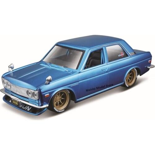 Maisto 1:24 TOKYO MOD 1971 Datsun 510 Highly-detailed die-cast precision model car Model collection gift