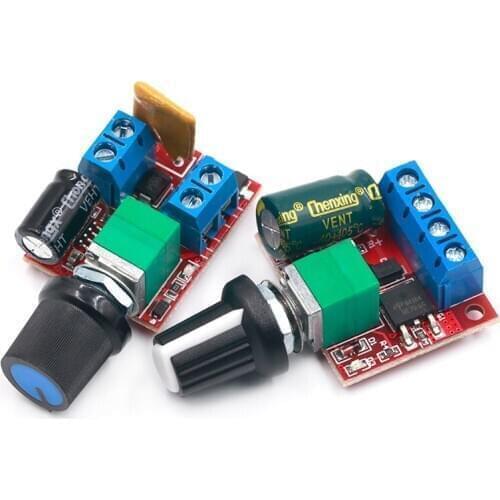 Mini DC-DC 4.5V-35V 5A 90W PWM DC Motor Speed Controller Module Speed Regulator Control Adjust Board Switch 12V 24V