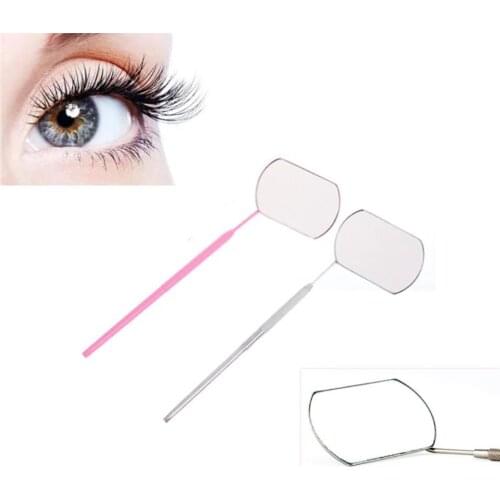Multifunction Checking Mirror Eyelash Extension Beauty Makeup Portable Stainless Steel Eyelashes Tools