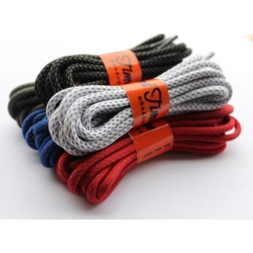 Fashion 110 cm and 130 cm Dotted Practical Strong 3M Reflective Climbing Running Shoelace Round Shoelace One Pair Free Shipping