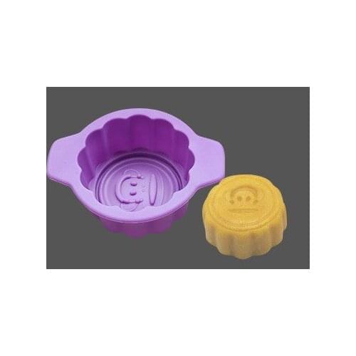 Cartoon Moon Cake Silicone Mold 6pcs Rabbit Monkey Bear Ice Cream Soap Mold DIY Creative Baking Fondant Mold Cookie Stencil