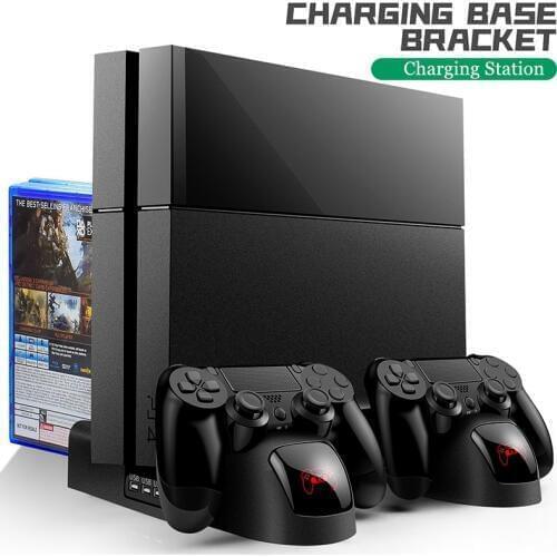 Cooling Fan Stand for PS4 pro PS4 Controller Dual Charging Dock Station Games Storage For Playstation 4 PS4 PS4 Slim Console