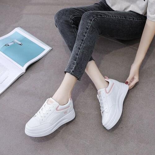 2021 autumn models increase in Xiaobai sports fashion all-match casual student womens shoes 34-40