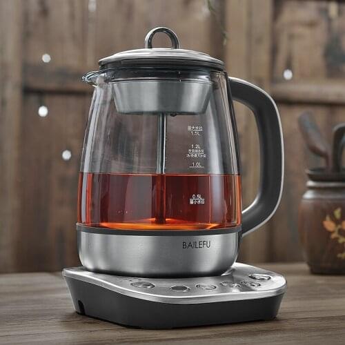 Steam coffee maker, teapot, Pu'er tea maker, health pot, electric kettle, high shed glass steaming teapot, black tea special pot