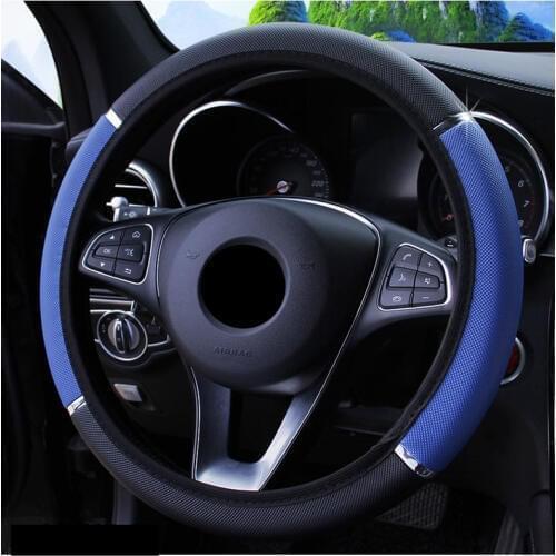 Anti Slip PU Car Leather Steering Covers for Toyota Corolla iM E170 E140 E150 3 Mark 2 Mark X Matrix 1 2 Platz Premio