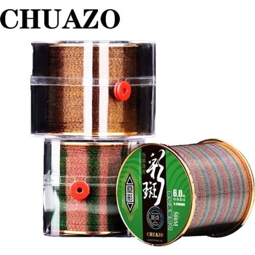 CHUAZO 500M 0.14-0.47mm Saltwater Surf Casting Shock Leader Fishing Lines Nylon Thread Surf Tapered Leader Sea Fishing Line