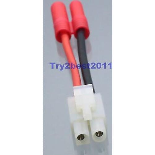 Tamiya Male to 4MM Banana Connector Adapter 14AWG Wire fr RC Turnigy / HXT