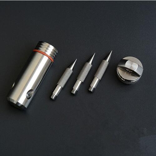 Titanium Capsule Grappling Hook Container Waterproof Storage Box EDC Outdoor Capsule Tablet Cash Pill Survival Box Accessories